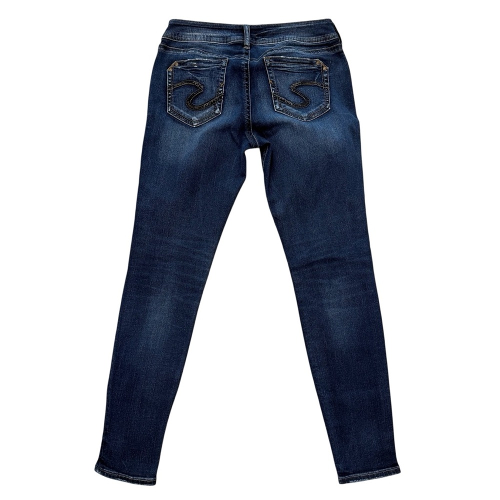 Silver Jeans Women's Suki super Skinny Dark Blue Jeans Size 29 - Picture 6 of 10